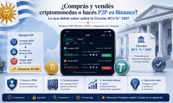 ¿Comprás y vendés criptomonedas o hacés P2P en Binance? Lo que debés saber sobre la Circular BCU N.º 2507